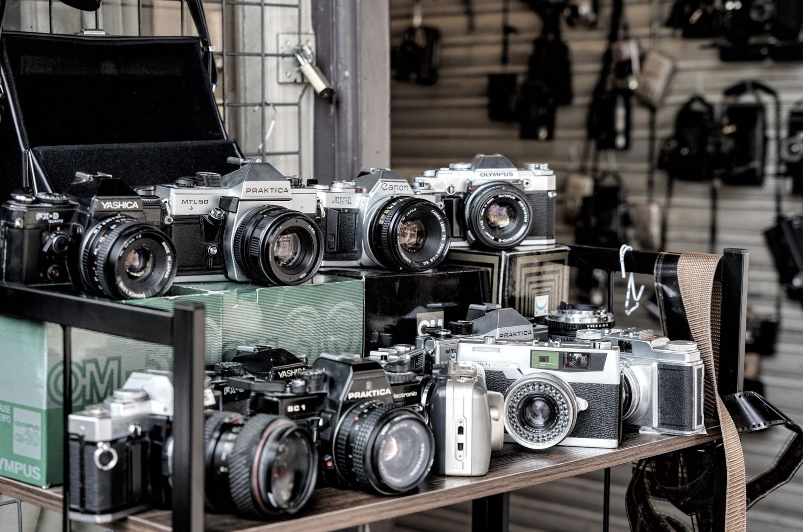Cinema camera on a film set